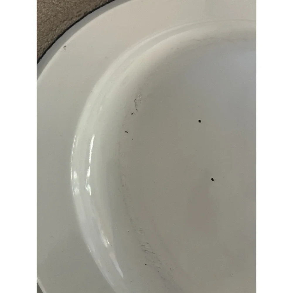 Enamelware Fruit Flowers Oval Serving Tray‎ Approx. 18x14